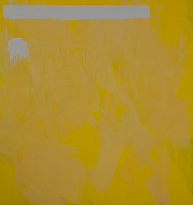 Slot 9002 Grey White Acrylic paint on canvas 190x180 cm, 2025